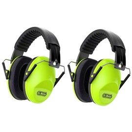 Dr.meter Ear Defenders Children, Children Ear Defenders SNR 27dB Protective Earmuffs with Noise Blocking Children Ear muffs for Sleeping Studying Adjustable Head Band green*2