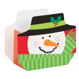 Unique Party 63532 - Snowman Christmas Treat Boxes, Pack of 8