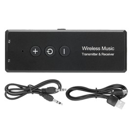 ZF-360A 3 In 1 ABS Bluetooth 5.0 Transmitter Receiver 300mAh Battery Capacity Wireless 3.5mm Audio Adapter