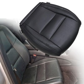 Priprilod Leather Driver Side Bottom Replacement Seat Cover Black Compatible with Jeep Grand Cherokee 2011 2012 2013 2014 2015 2016