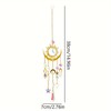 Celestial Sun Catcher for Window and Garden Decor – Gold-Tone
