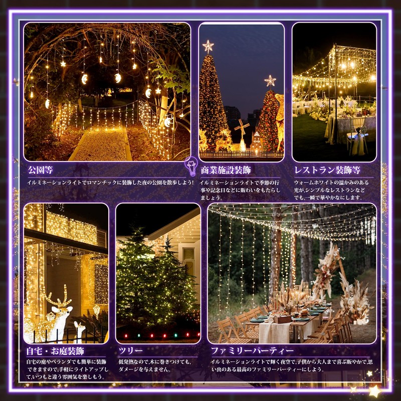 Illumination, Solar Light, Large Panel, Waterproof, 300 LED, 30 m,