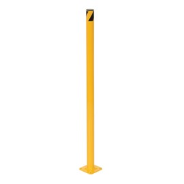 Vestil BOL-36-2 Yellow Powder Coat Pipe Safety Bollard, Steel, 1-3/4" OD, 36" Height