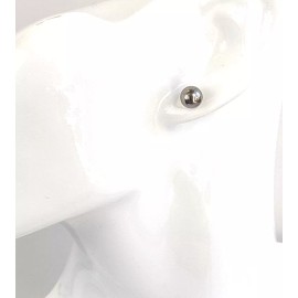 Tisoro LaTisoro 8mm Pure Titanium Ball Post Stud Earrings for Sensitive Ears in...