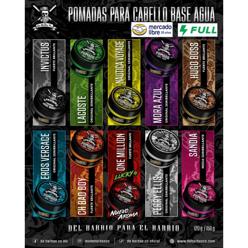 Cera Pomada Base Agua 120g Pink De Barbas Co,