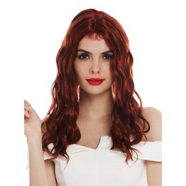 WIG ME UP - VK-9-350 wig women's wig long wavy middle parting with hair line red copper