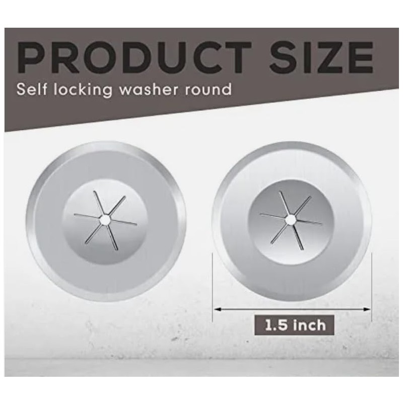 Self Locking Washers Round (100) 12-Gauge Made in USA