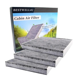 3 PACK BW307 Cabin Air Filter for CHEROKEE (2019-2021),w/Activated Carbon, Replacement for CF12307,68410725AA,68410725AB,FDC12307,CAF1771,C31499,WCAF1771,WP10448.