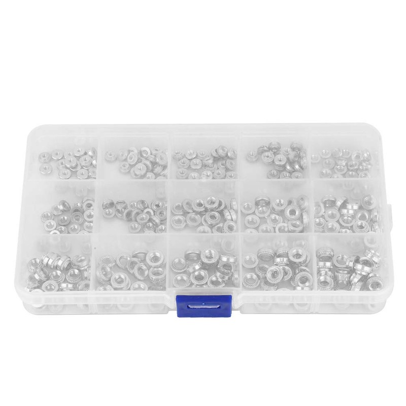 300pcs Nuts Kit Metal Self Clinching Nuts Pressure Riveting Nuts