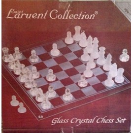 Saint Laruent Collection Glass Crystal Chess Set