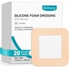Dimora Silicone Foam Dressing 6"x6" Bedsore Adhesive Border (20 Packs)