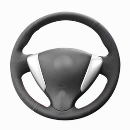 GV TECH - Funda para Volante a la Medida para Versa 2015-2019/ Sentra 2013-2015 (Rojo)