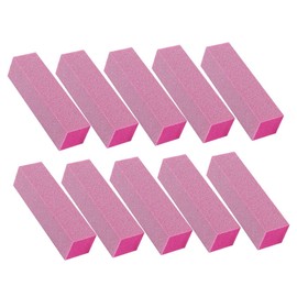 Baluue 10pcs Nail Buffer Sponge Polisher for Professional Manicure and Pedicure Four-sided Nail Shiner Tools Portable Care Accessory for Home and Salon Use