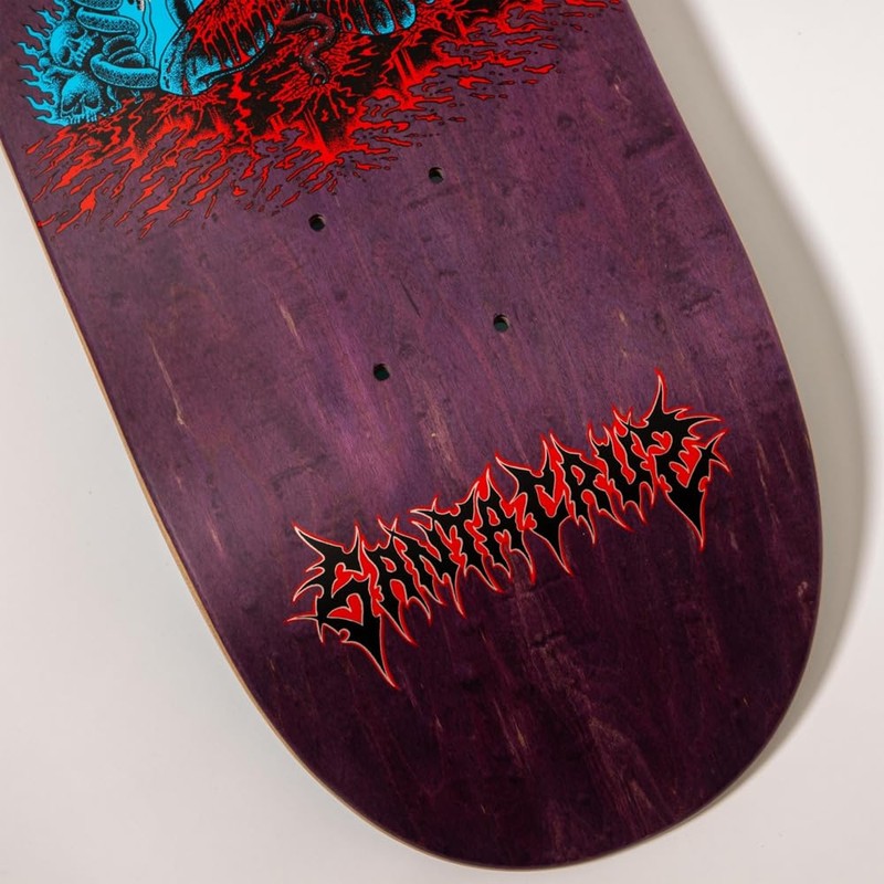 SANTA CRUZ 8.25 PACE MIRROR PRO SKATEBOARD DECK, multicolor