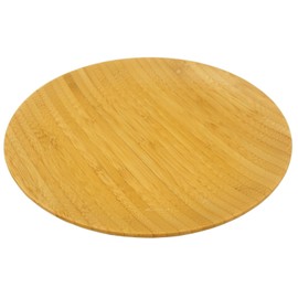Captain Stag UP-2535 Bamboo Tableware for Barbecues, Round Plate, Diameter 6.3 inches (16 cm)
