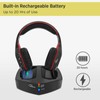 WallarGe Wireless Headphones for TV Watching with RF Transmitter Charging