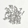 100 Pieces M4x16 Silver Countersunk Screws Stainless Steel Hex Metric