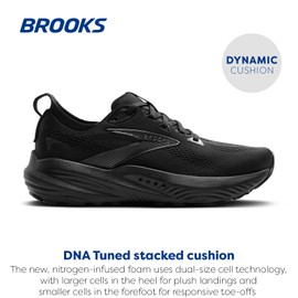 Brooks Men’s Glycerin 22 Neutral Running Shoe - Black/Black/Ebony - 15 Wide