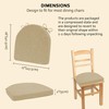 ELFJOY U-Shaped Chair Cushions for Dining Chairs Set of 4