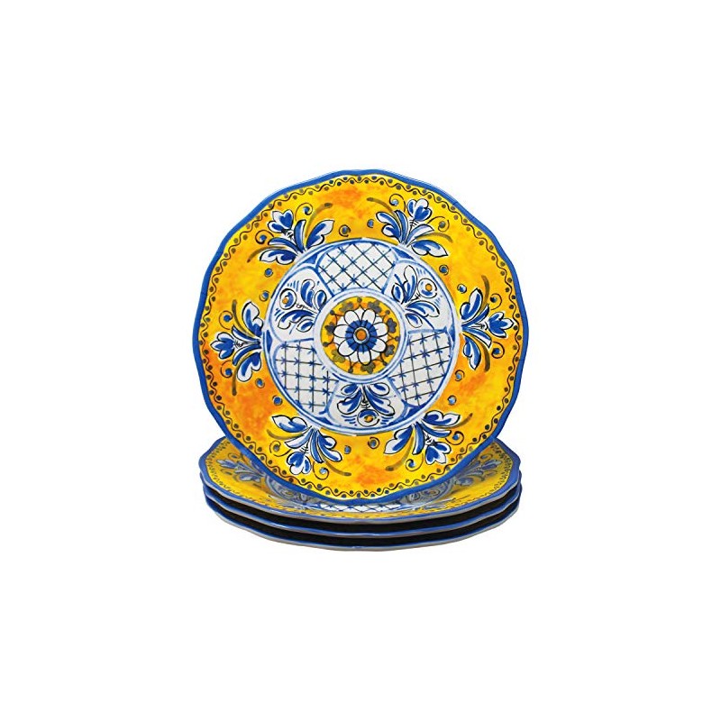 Le Cadeaux Melamine 11 inch Dinner Plate Set of 4,