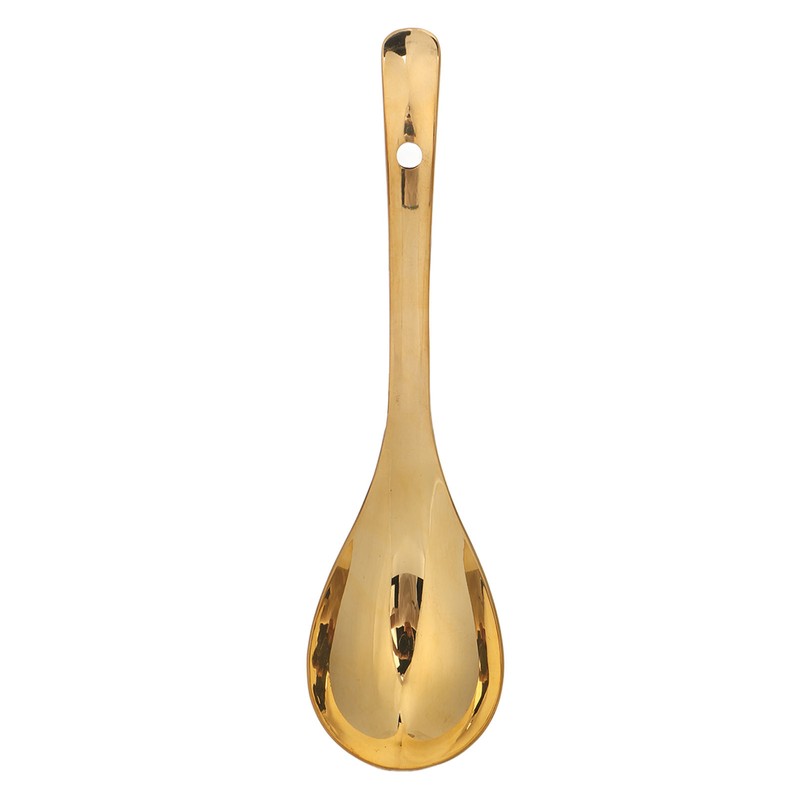Serving Spoon Glossy Thickened Brass Gold Serving Spoons Soup Spoons