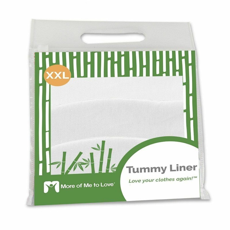 More of Me to Love Bamboo Tummy Liner, Medium, White,