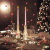 TVSVKWE 2 Long Pink Candles, 1 Pack Of Red Confetti,
