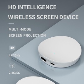 HDMI Wireless Display Adapter, Direct Connection Wireless Synchronization Device, 4K Mobile Screen Mirroring Receiver Dongle for TV Mobile Phones