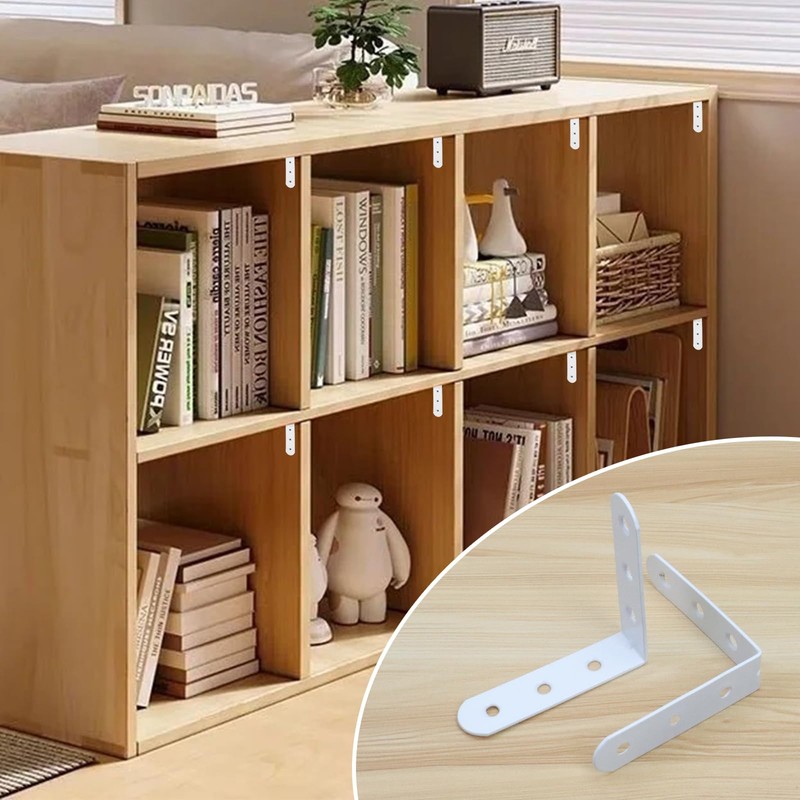 Quluxe 20 Pcs L Shape Bracket Heavy Duty L Bracket