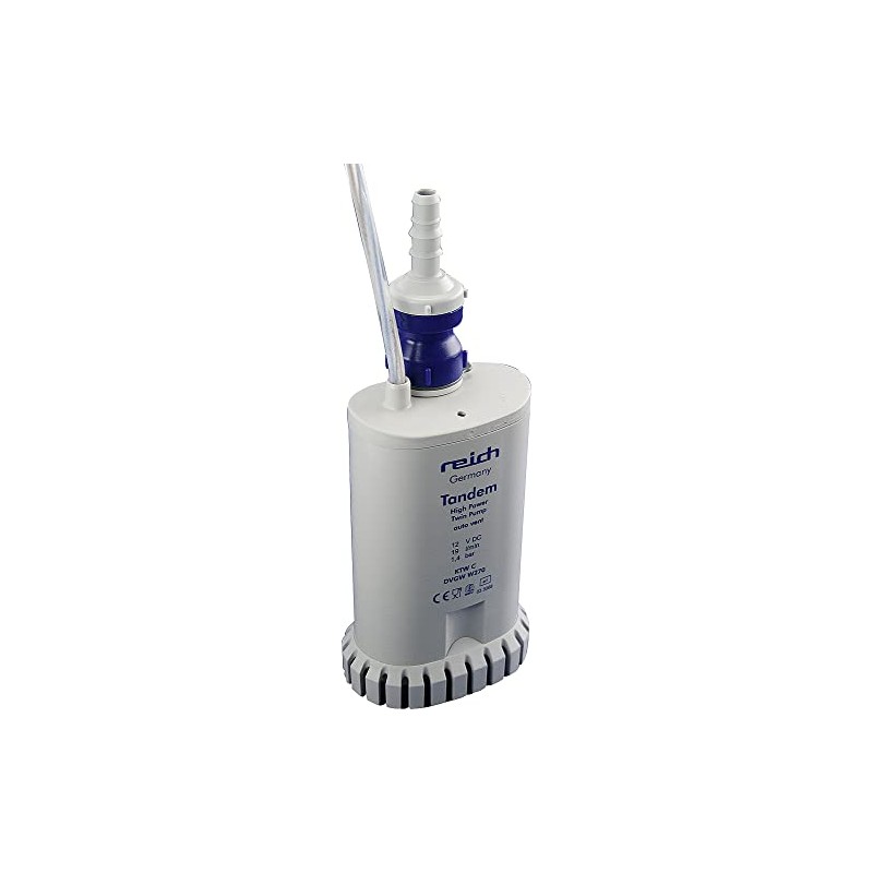 Reich Twin Submersible Pump with Check Valve and Automatic Ventilation