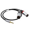 Youkamoo 4.4mm to XLR Balanced Headphone Audio Cable, 8 Core