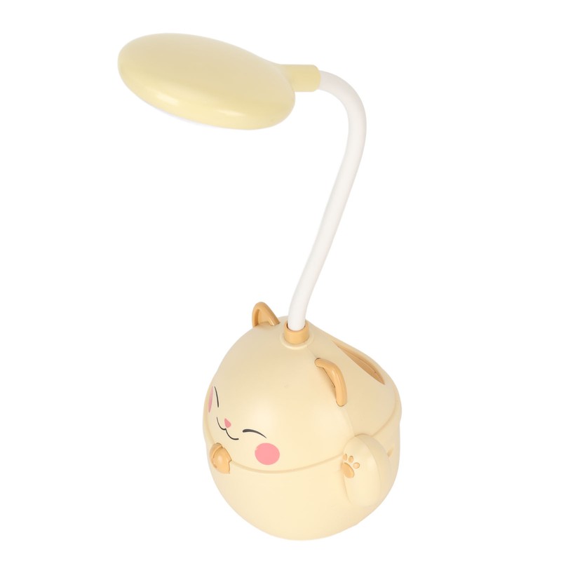 LED Table Lamp USB Charging Gooseneck Reading Light Pen Holder