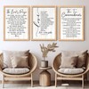 Christian Wall Art Set of 3, Bible Wood Prints -