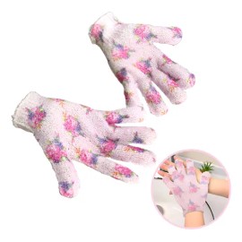 10 Par Guantes De Baño Exfoliantes Avon Flores