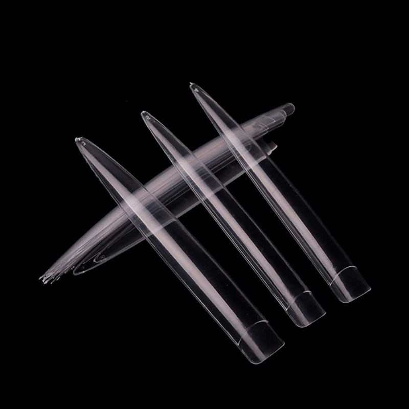 Mwoot Pack of 120 Extra Long False Nail Tips, Sharp