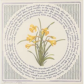 Impresión artística "Naffodils" William Wordsworth por Susan Loy Literary Calligraphy