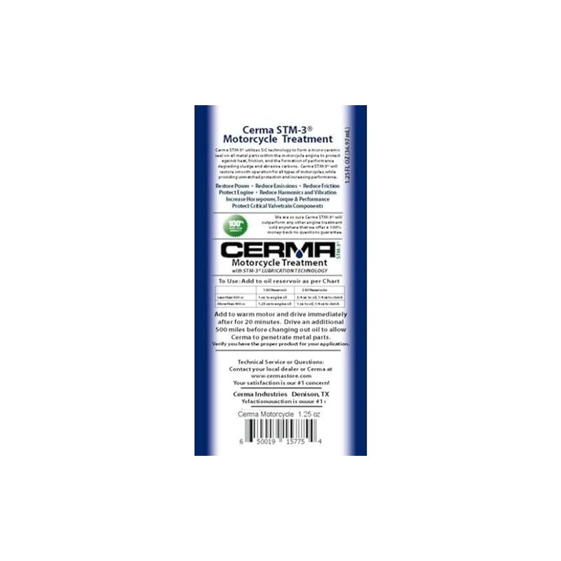 Cerma Ceramic Engine Treatment for Motorcycles 1.25 Ounces