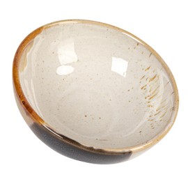 Bloomingville Earthen Charm Stoneware Bowl Set, Tan and White, Set of 4