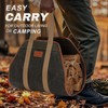 INNO STAGE Firewood Carrier Firewood Bag Heavy Duty Waxed Canvas