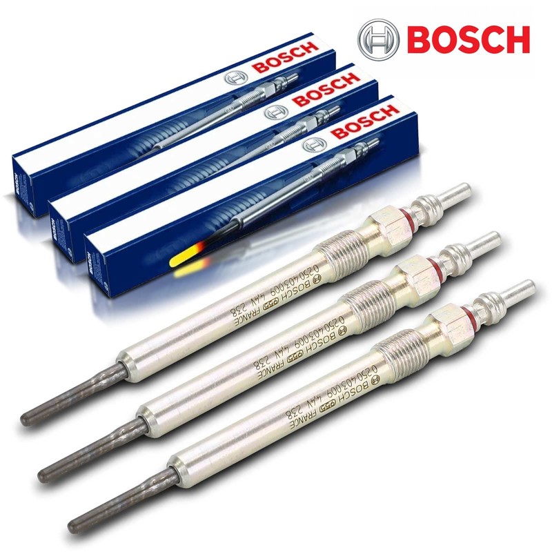 3x Original Bosch 0250403009 Spark Plug Compatible with A3 8P