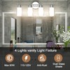 Aipsun 4 Lights Bathroom Light Fixture Chrome Vanity Lights Up