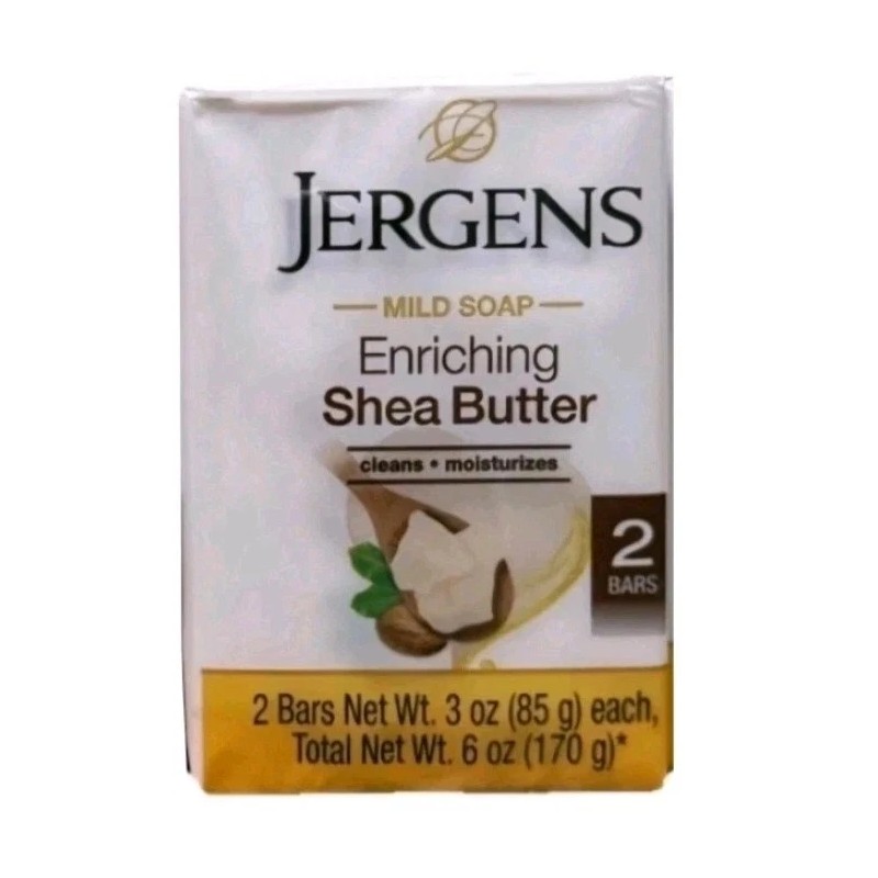 Jergens NEW! JERGENS (2-BARS) 3 Oz. (85g) Bars 🟡🫧 SHEA