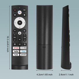2 Pack Replacement Remote Control Compatible with Hisense Google Smart TV,for Hisense UHD 4K ULED Google TVs Series,for Hisense Mini-LED ULED 4K Google TV,for Hisense Google 4K UHD TV Series