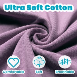 2Pk Newborn Baby Knotted Gown, Super Soft Silky Infant Long Sleeve Sleeper for Baby Sleeping with Hat or Headband (2 Packs)