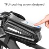 PVC Black Hard Shell Waterproof Performance Touching Screen Bike Bag