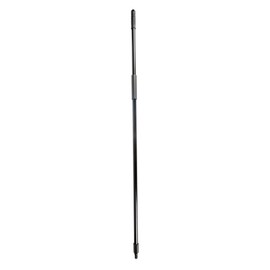 Restaurantware-Broom Handle ONLY: Clean Tek Professional 59 Inch Threaded Broom Handle, 1 Push Broom Handle - Broom Head Sold Separately, Ergonomic, Black Steel Handle for Cleaning Broom, Heavy-Duty