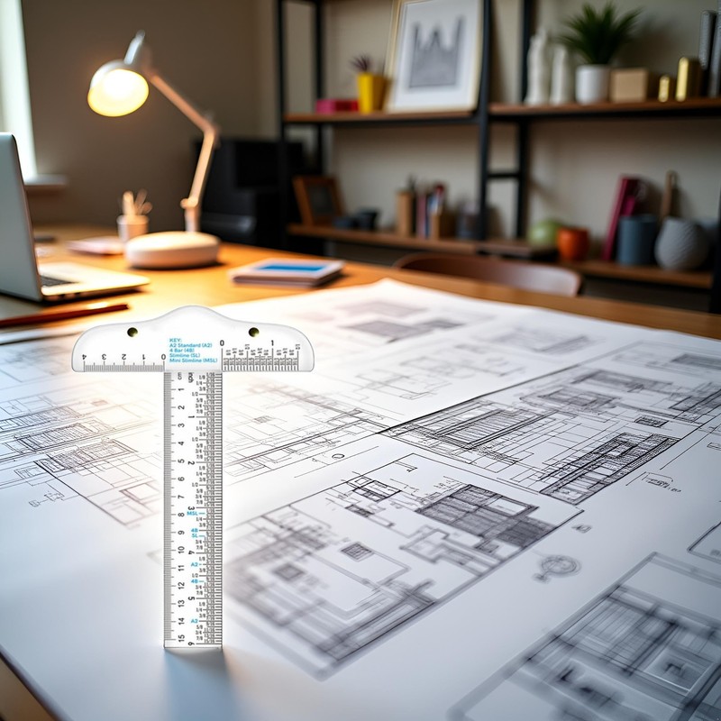 Clear Acrylic T-Square Ruler, Drafting T Square, Drafting Tools, T