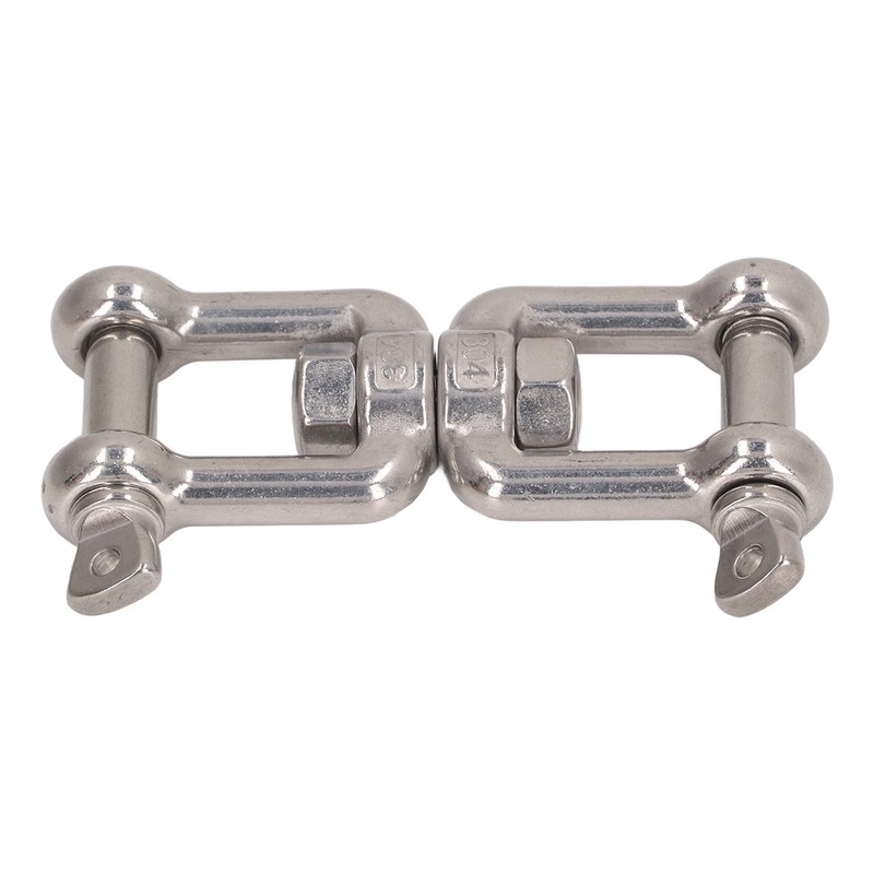 304 Stainless Steel Double Jaw Shackle Rustproof Universal Jaw Anchor