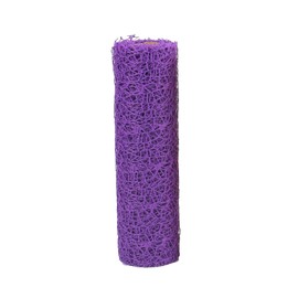 Floral Wrapping Mesh Fabric, 28cm*457cm Polyester Gauze Roll, Decorative Netting Fabric for Crafts Flower Gift Wrapping, Purple