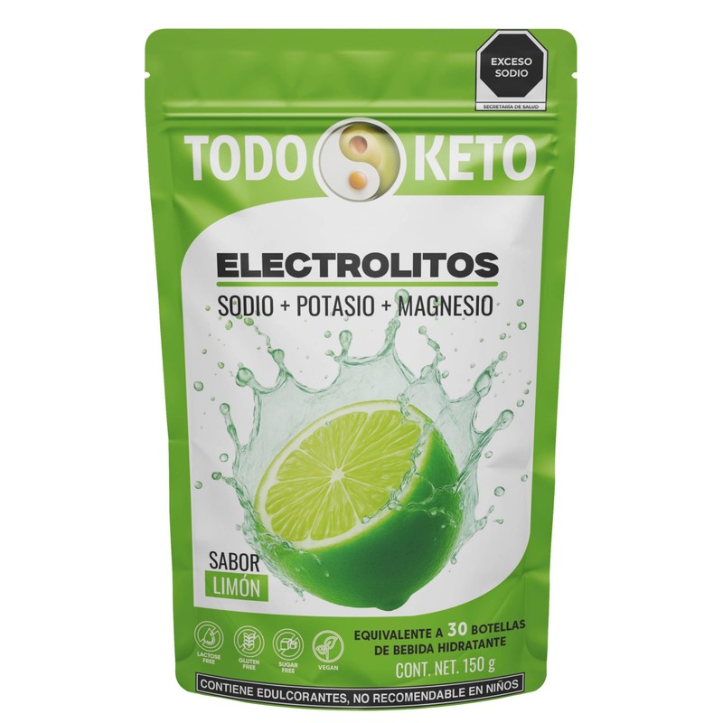 Electrolitos con Stevia 150 g Sodio, Potasio y Magnesio 30
